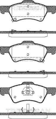 Triscan 8110 80535 - Тормозные колодки, дисковые, комплект autospares.lv