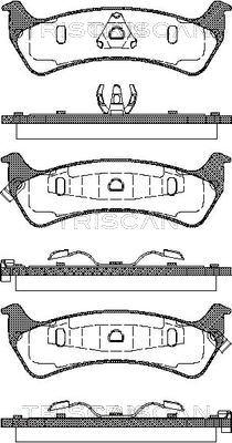 Triscan 8110 80529 - Тормозные колодки, дисковые, комплект autospares.lv