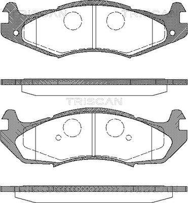 Triscan 8110 80524 - Тормозные колодки, дисковые, комплект autospares.lv