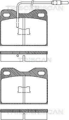 Triscan 8110 38992 - Тормозные колодки, дисковые, комплект autospares.lv