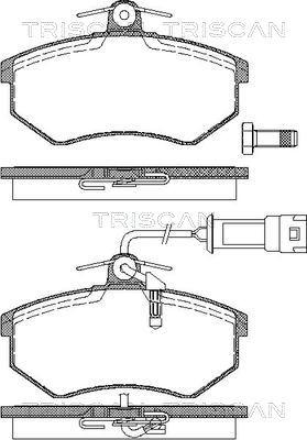 Triscan 8110 29987 - Тормозные колодки, дисковые, комплект autospares.lv