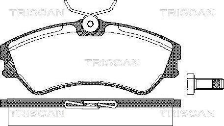 Triscan 8110 29939 - Тормозные колодки, дисковые, комплект autospares.lv