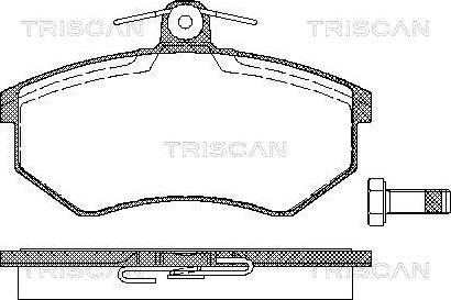 Triscan 8110 29934 - Тормозные колодки, дисковые, комплект autospares.lv