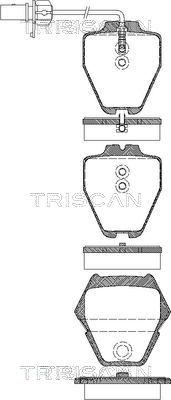 Triscan 8110 29044 - Тормозные колодки, дисковые, комплект autospares.lv