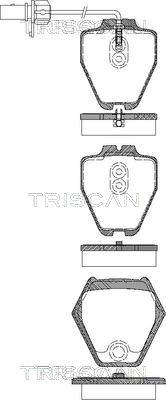 Triscan 8110 29045 - Тормозные колодки, дисковые, комплект autospares.lv