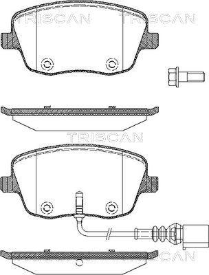 Triscan 8110 29043 - Тормозные колодки, дисковые, комплект autospares.lv