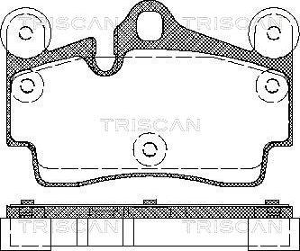 Triscan 8110 29050 - Тормозные колодки, дисковые, комплект autospares.lv