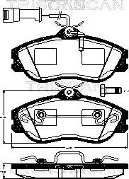 SACHS 111_1093 - Тормозные колодки, дисковые, комплект autospares.lv