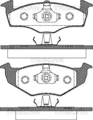 Triscan 8110 29009 - Тормозные колодки, дисковые, комплект autospares.lv