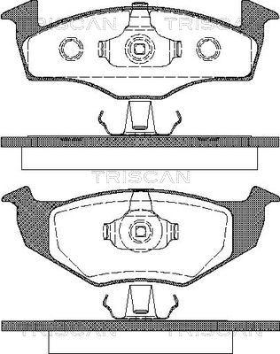 Triscan 8110 29004 - Тормозные колодки, дисковые, комплект autospares.lv