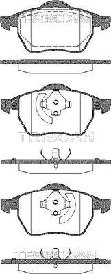 Triscan 8110 29005 - Тормозные колодки, дисковые, комплект autospares.lv