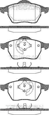 Triscan 8110 29006 - Тормозные колодки, дисковые, комплект autospares.lv