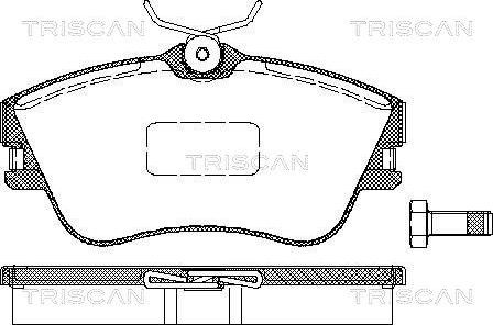 Triscan 8110 29001 - Тормозные колодки, дисковые, комплект autospares.lv