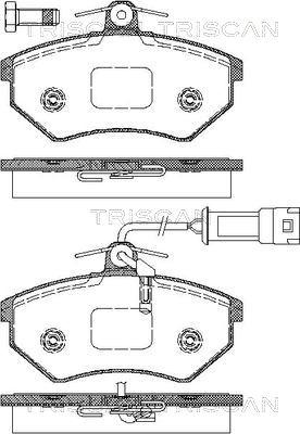 Triscan 8110 29002 - Тормозные колодки, дисковые, комплект autospares.lv