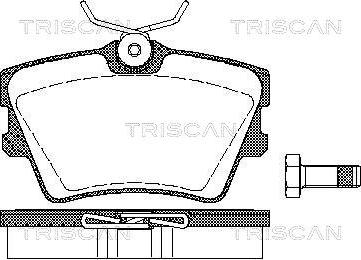Triscan 8110 29014 - Тормозные колодки, дисковые, комплект autospares.lv
