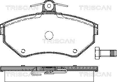 Triscan 8110 29010 - Тормозные колодки, дисковые, комплект autospares.lv