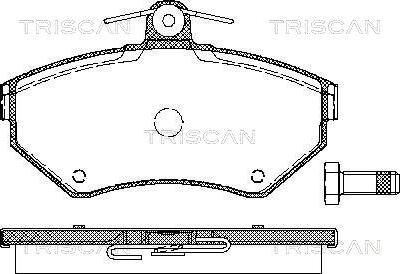 Triscan 8110 29012 - Тормозные колодки, дисковые, комплект autospares.lv