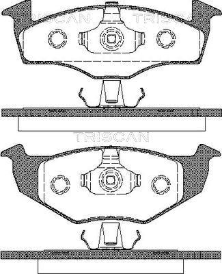 Triscan 8110 29017 - Тормозные колодки, дисковые, комплект autospares.lv