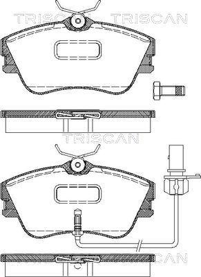 Triscan 8110 29034 - Тормозные колодки, дисковые, комплект autospares.lv