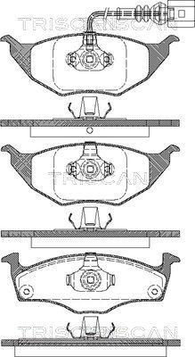 Triscan 8110 29037 - Тормозные колодки, дисковые, комплект autospares.lv