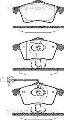 Triscan 8110 29025 - Тормозные колодки, дисковые, комплект autospares.lv