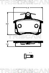 Triscan 8110 29070 - Тормозные колодки, дисковые, комплект autospares.lv