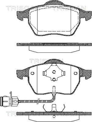 Triscan 8110 29154 - Тормозные колодки, дисковые, комплект autospares.lv