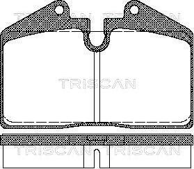 Triscan 8110 29156 - Тормозные колодки, дисковые, комплект autospares.lv