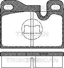 Triscan 8110 29158 - Тормозные колодки, дисковые, комплект autospares.lv