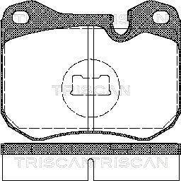 Triscan 8110 29157 - Тормозные колодки, дисковые, комплект autospares.lv