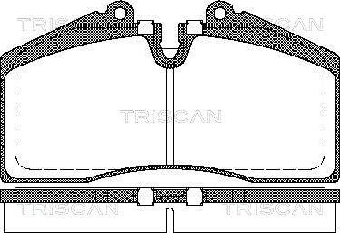 Triscan 8110 29160 - Тормозные колодки, дисковые, комплект autospares.lv