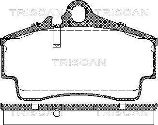 Triscan 8110 29163 - Тормозные колодки, дисковые, комплект autospares.lv
