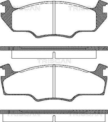 Triscan 8110 29102 - Тормозные колодки, дисковые, комплект autospares.lv