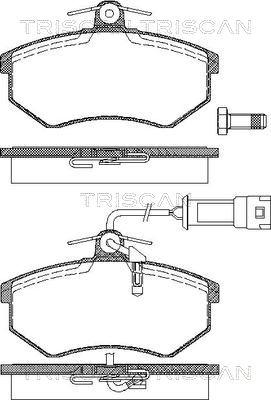 Triscan 8110 29121 - Тормозные колодки, дисковые, комплект autospares.lv