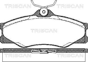 Triscan 8110 29845 - Тормозные колодки, дисковые, комплект autospares.lv