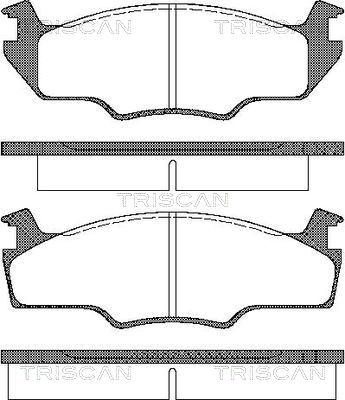 Triscan 8110 29237 - Тормозные колодки, дисковые, комплект autospares.lv