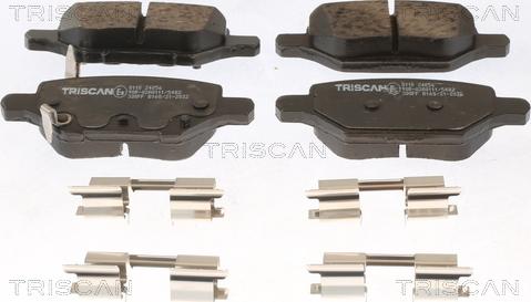 Triscan 8110 24056 - Тормозные колодки, дисковые, комплект autospares.lv