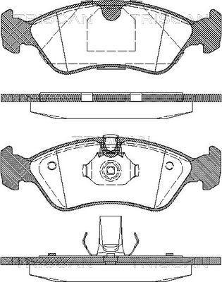 Triscan 8110 24004 - Тормозные колодки, дисковые, комплект autospares.lv