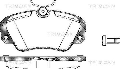 Triscan 8110 24005 - Тормозные колодки, дисковые, комплект autospares.lv