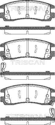 Triscan 8110 24015 - Тормозные колодки, дисковые, комплект autospares.lv