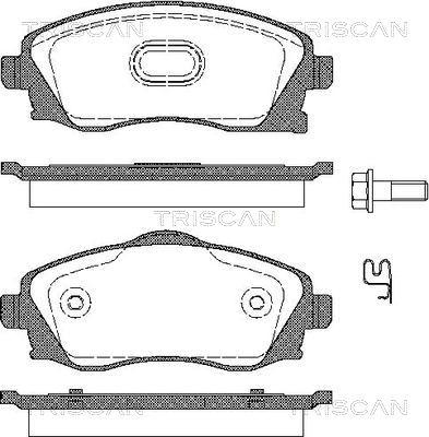 Triscan 8110 24018 - Тормозные колодки, дисковые, комплект autospares.lv