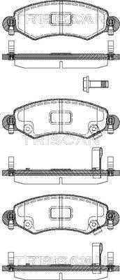 Triscan 8110 24017 - Тормозные колодки, дисковые, комплект autospares.lv