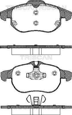 Triscan 8110 24020 - Тормозные колодки, дисковые, комплект autospares.lv