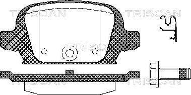 Triscan 8110 24021 - Тормозные колодки, дисковые, комплект autospares.lv