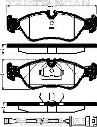 Triscan 8110 24891 - Тормозные колодки, дисковые, комплект autospares.lv