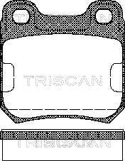 Triscan 8110 24865 - Тормозные колодки, дисковые, комплект autospares.lv