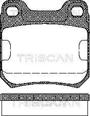 Triscan 8110 24866 - Тормозные колодки, дисковые, комплект autospares.lv