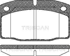 Triscan 8110 24234 - Тормозные колодки, дисковые, комплект autospares.lv