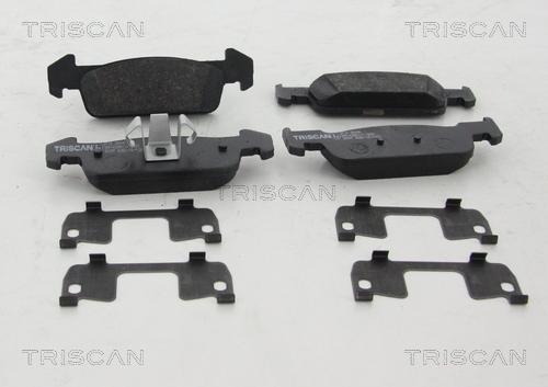 Triscan 8110 25045 - Тормозные колодки, дисковые, комплект autospares.lv