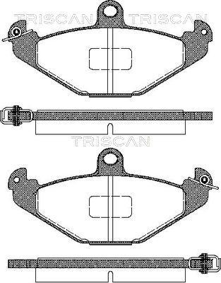 Triscan 8110 25004 - Тормозные колодки, дисковые, комплект autospares.lv